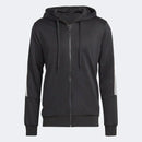 Agasalho Adidas 3 Listras Masculino - Preto+Branco