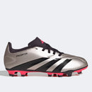 Chuteira Campo Infantil Adidas Predator 24 Club Low - Cinza+Preto