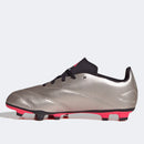 Chuteira Campo Infantil Adidas Predator 24 Club Low - Cinza+Preto