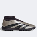 Chuteira Society Adidas Predator 24 League Sem Cadarço Unissex - Cinza+Preto