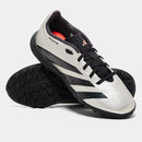 Chuteira Society Infantil Adidas Predator League Low - Cinza+Preto