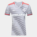 Camisa Internacional III 24/25 s/n° Torcedor Adidas Feminina - Cinza+Vermelho